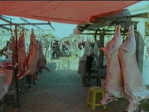 Carne suína não é abatida em Juazeiro (Foto: Reprodução / TV Grande Rio)