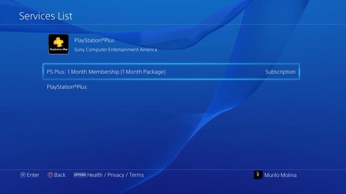 PSN: como cancelar a renovação automática da PSN Plus no Playstation 4 (Foto: Reprodução/Murilo Molina)