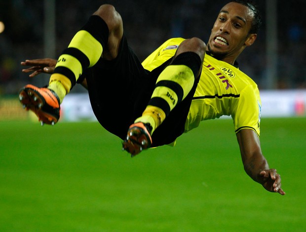 Aubameyang gol Borussia Dortmund (Foto: Reuters)