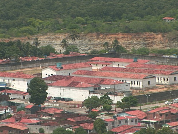 Penitenciária Flósculo da Nóbrega, o presídio do Roger, em João Pessoa (Foto: Reprodução / TV Cabo Branco)