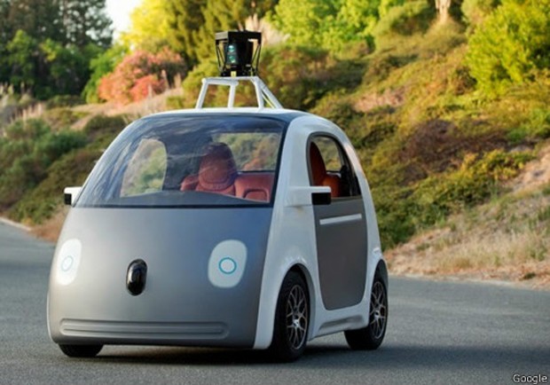 Carro do Google tem capacidade para duas pessoas e não vem com volante ou pedais (Foto: Divulgação/Google)