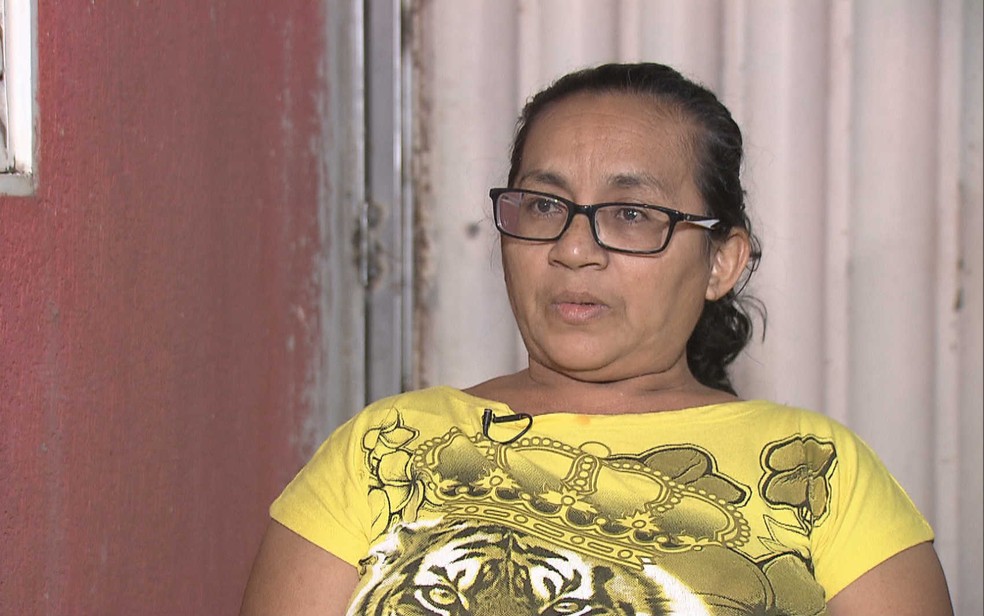 Marta Maria, vítima de acidente em ônibus, em entrevista à TV Globo (Foto: TV Globo/Reprodução)