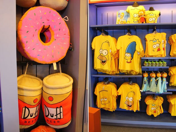 Souvenir de loja da nova área temática dos Simpsons no parque Universal Studios Florida (Foto: Ricky Brigante - Inside the Magic - Creative Commons)