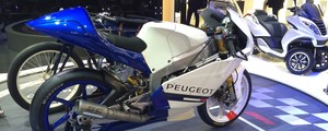 Moto de corrida leva o nome da Peugeot; ACOMPANHE o Salão (Rafael Miotto/G1)