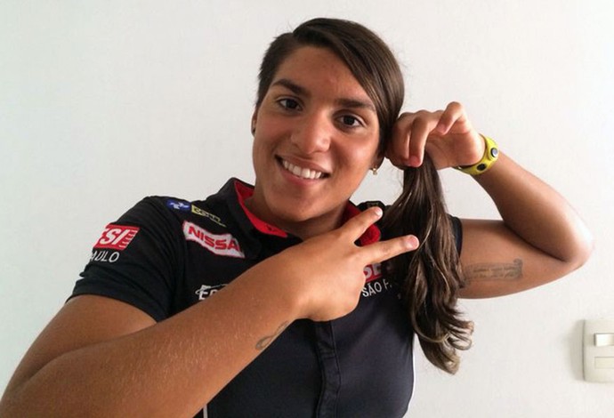 Ana Marcela corte de cabelo doação (Foto: Divulgação)
