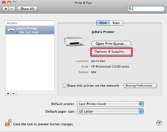 Também é possível verificar o nível da tinta no Mac OS (Reprodução/Apple)