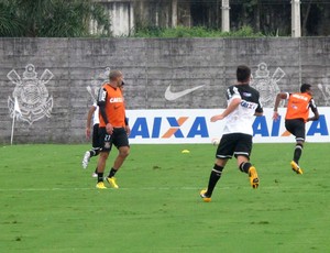 Emerson Sheik treino Corinthians (Foto: Diego Ribeiro)