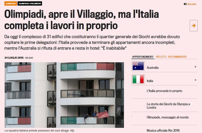 Manchete da Gazzeta dello Sport diz que Itália trabalha por conta própria (Foto: Reprodução)