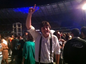Ralf Joenjes veio do Rio de Janeiro para ver o show (Foto: Pedro Triginelli / G1)