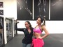 Mayra Cardi começa preparação física de Samantha Schmütz 