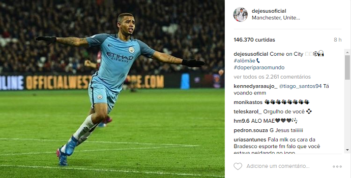 Gabriel Jesus Manchester City instagram