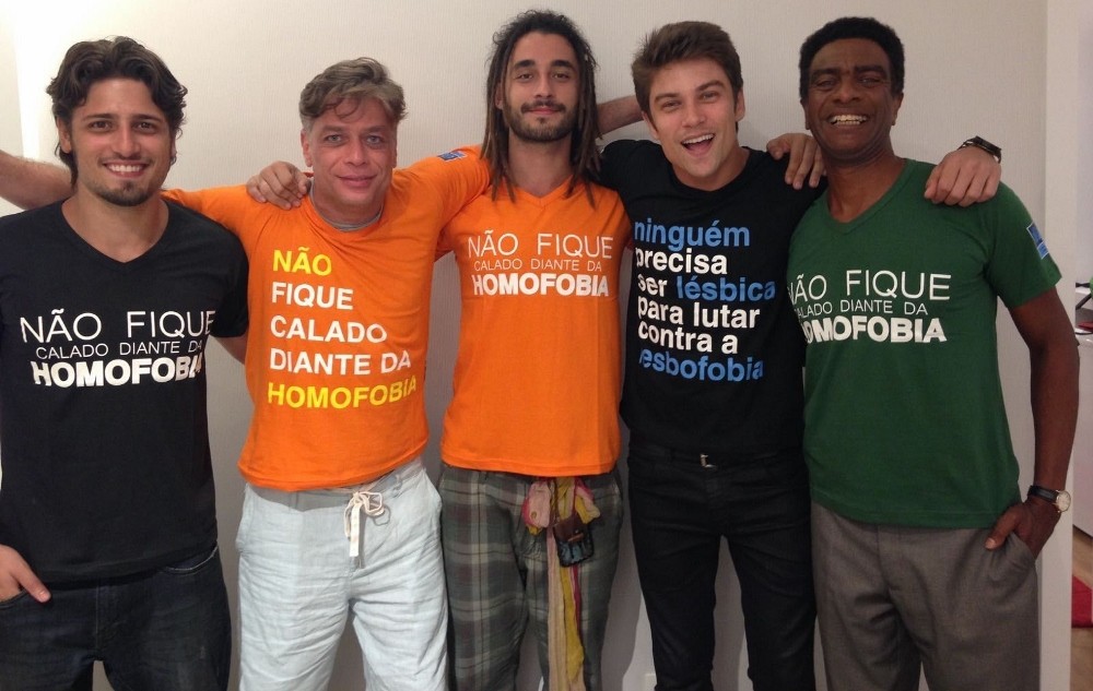 Daniel Rocha, Fábio Assunção, Gabriel Reif, Raphael Sander e Helio de la Peña