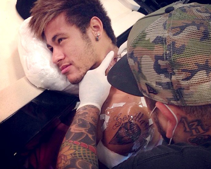 Neymar nova tatuagem (Foto: Reprodução / Instagran)
