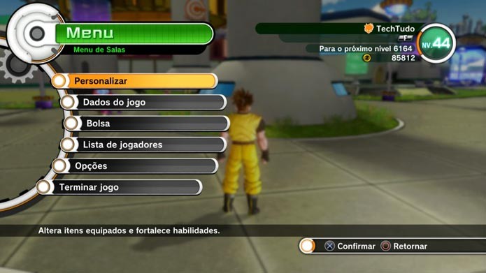 Dragon Ball Xenoverse: aprenda a melhorar os atributos e habilidades do seu guerreiro (Foto: Reprodução/Murilo Molina)