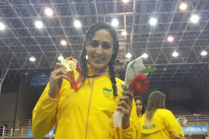 Dara Brasil campeão handebol feminino jogos sul-americanos (Foto: Arquivo pessoal)