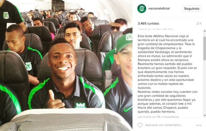Atlético Nacional (Foto: Reprodução) Atlético Nacional (Foto: Reprodução)