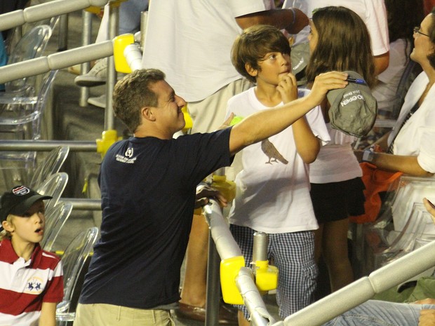 Luciano Huck na final do Rio Open no Jockey Club, na Zona Sul do Rio (Foto: AGi9/ Foto Rio News)