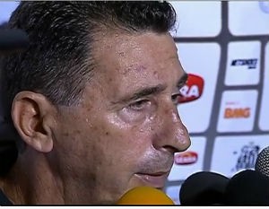 Tata, auxiliar técnico do Santos (Foto: Reprodução / SporTV)