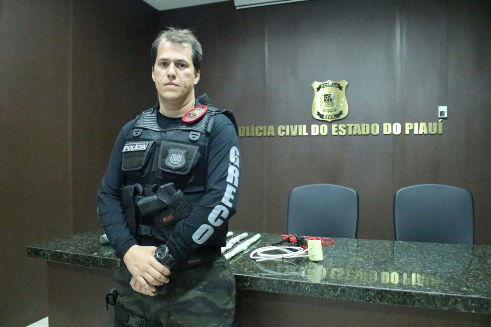Delegado Laércio Evangelista, do Greco, foi o responsável pela prisão (Foto: Catarina Costa/G1)