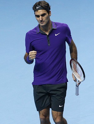 Roger Federer tênis Londres ATP Finals (Foto: AP)