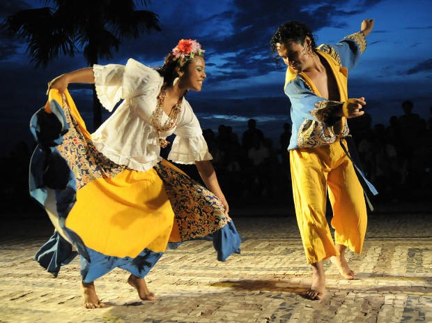 O carimbó é um dos ritmos apresentados no espetáculo do grupo (Foto: Divulgação)