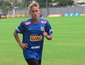 Neymar treino Santos (Foto: Lincoln Chaves/Globoesporte.com)