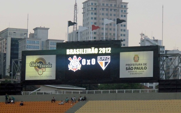São Paulo e Corinthians falsos no Pacaembu (Foto: Diego Ribeiro/Globoesporte.com)