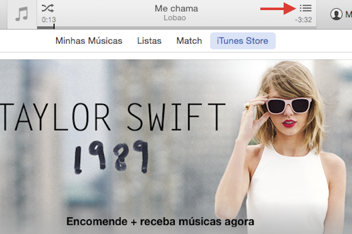 Acessando a lista de reprodução no iTunes 12 (Foto: Reprodução/Marvin Costa)