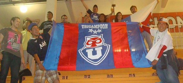 Torcida da Universidad de Chile, no Pacaembu (Foto: Rodrigo Faber / Globoesporte.com)