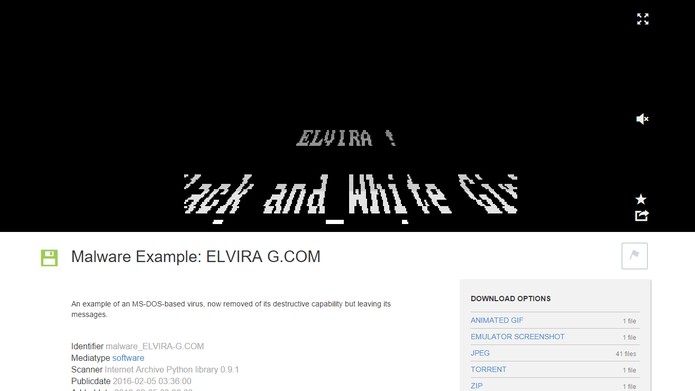Site simula como o malware afetava o computador (Foto: Reprodução/Barbara Mannara)