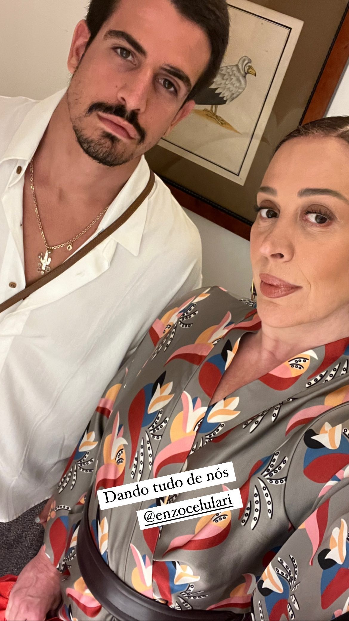 Enzo Celulari e Claudia Raia (Foto: Reprodução/Instagram)