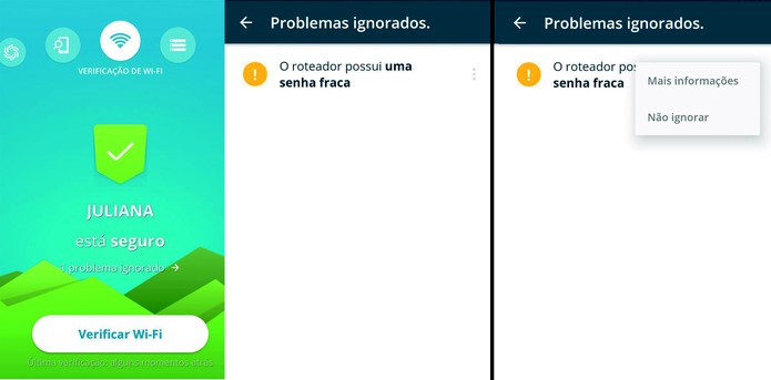 Você pode ignorar o problema ou ter mais informações de como repará-lo (Reprodução/Carol Danelli)