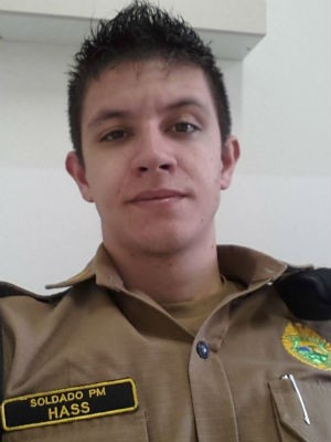 André Hass morreu na madrugada desta terça (23) (Foto: Arquivo pessoal) - soldado_hass_3