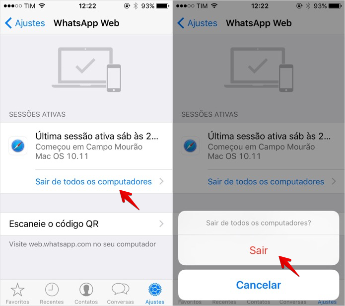 Como Saber Se O Whatsapp Web Está Aberto No Android Iphone E Windows 2341