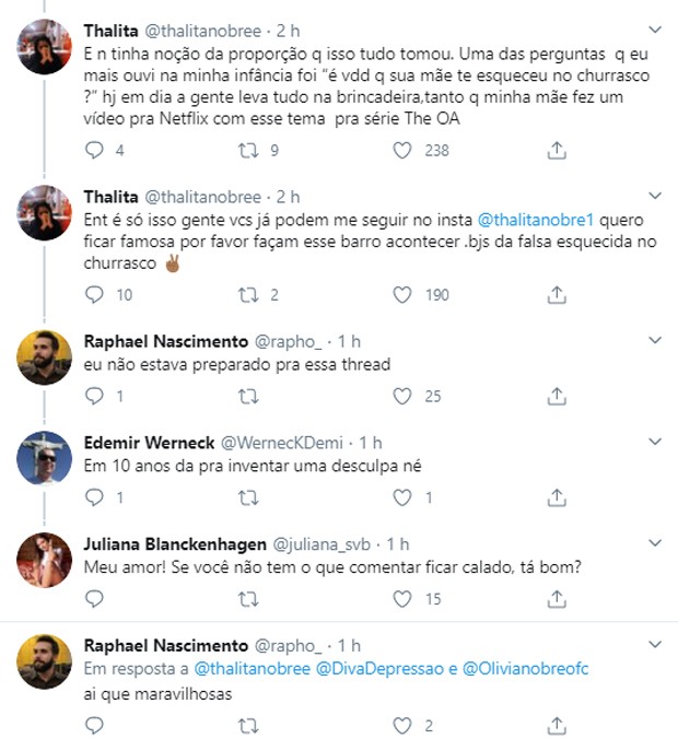 Filha de Adriana Bombom esclarece boatos de que teria sido esquecida com a irmã em churrasco (Foto: Reprodução/Twitter) Filha de Adriana Bombom esclarece boatos de que teria sido esquecida com a irmã em churrasco (Foto: Reprodução/Twitter)