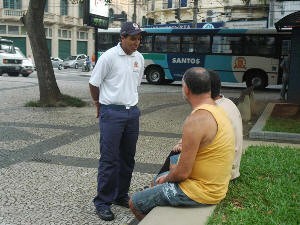 Guardião Cidadão em Santos (Foto: Divulgação/Prefeitura de Santos)
