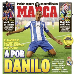 Danilo capa jornal (Foto: Reprodução)