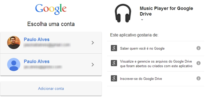 Conecte sua conta (Foto: Reprodução/Paulo Alves)