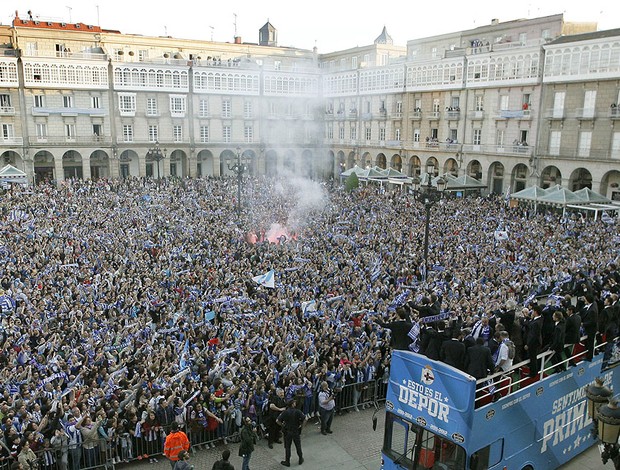 Comemoração do Deportivo La Coruña (Foto: EFE)