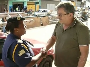 Projeto 'Guarda Comunitária' aproxima moradores da Guarda Municipal de Volta Redonda (Foto: Reprodução/TV Rio Sul)