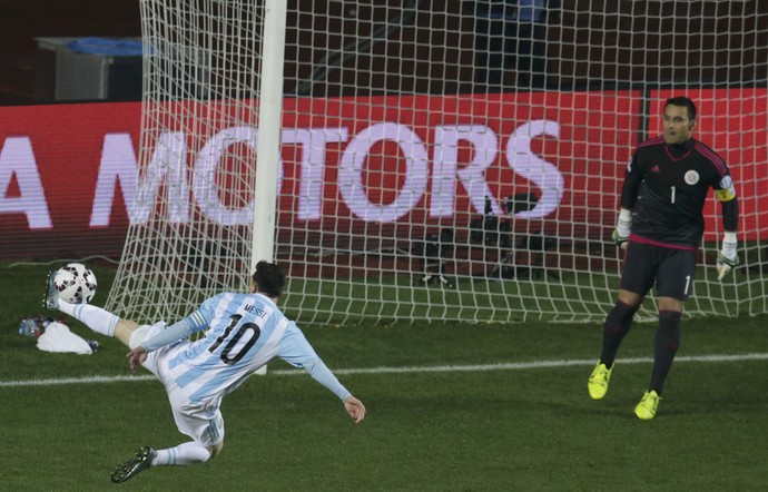 Lionel Messi Argentina x Paraguai Copa América (Foto: Reuters)