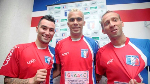 Eduardo Arroz, Fransérgio e Thiago Silvy (Foto: Fábio Rubinato/ AGF)