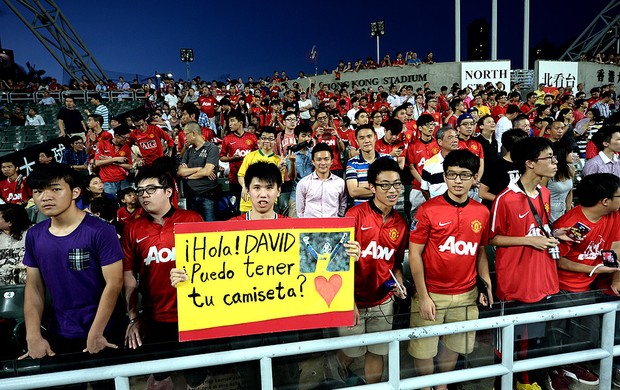 torcida Manchester United jogo Hong Kong (Foto: AFP)
