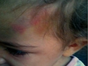 Me e padrasto so suspeitos de matar beb de 1 ano, em Gois (Foto: Reproduo/TV Anhanguera)