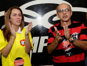 Partricia Amorim Eduardo Bandeira de Melo eleições Flamengo (Foto: Fernando Azevedo / FlaImagem)