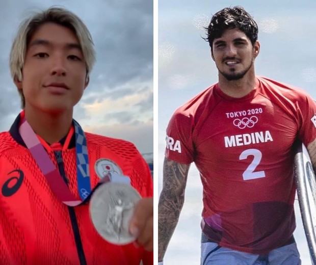 Kanoa Igarashi e Gabriel Medina (Foto: Reprodução/Instagram) Kanoa Igarashi e Gabriel Medina (Foto: Reprodução/Instagram)