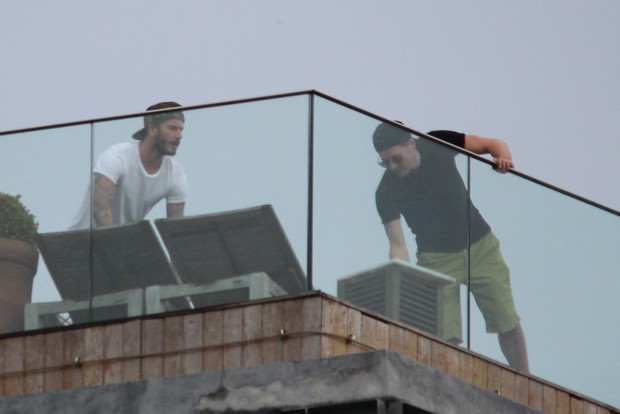 David Beckhan no hotel Fasano, RJ (Foto: Fabio Moreno/Photo RioNews)