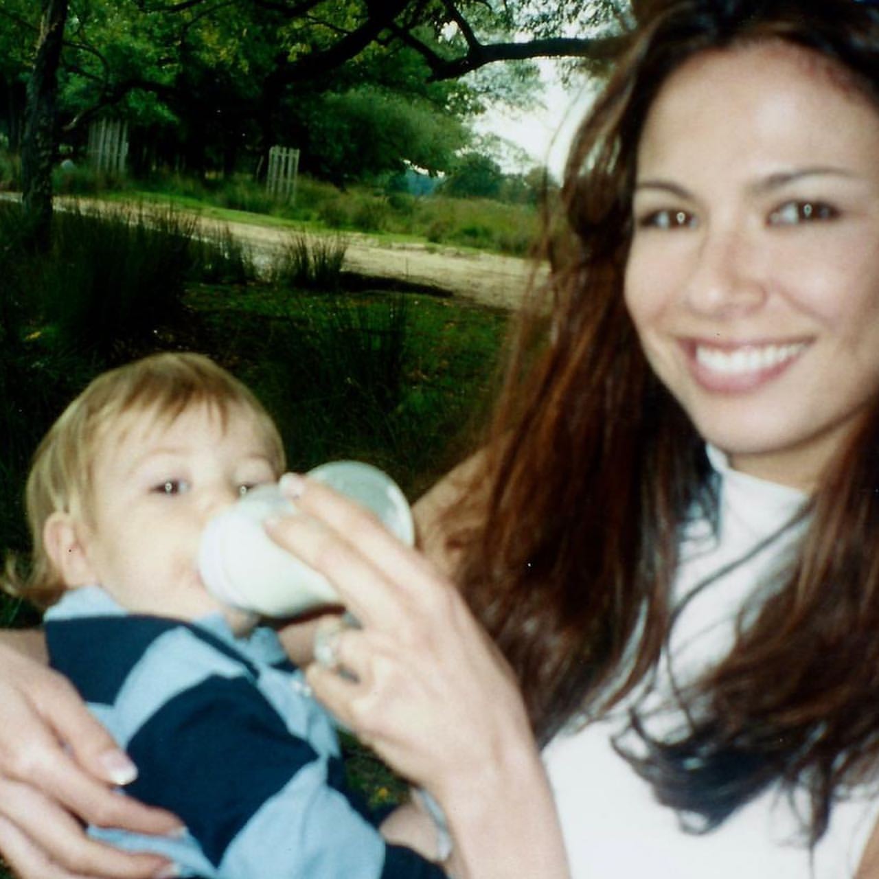 Luciana Gimenez com Lucas Jagger bebê (Foto: Instagram)