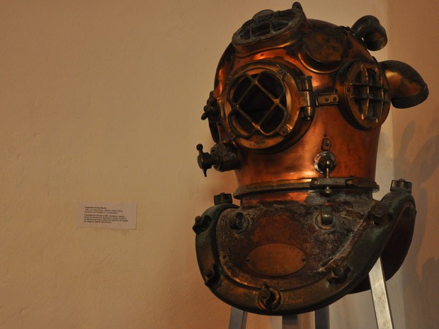 Obra instalada no Museu Náutico da Bahia (Foto: Rita Barreto / Setur)