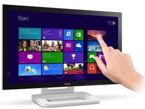 Monitor da LG com sensibilidade ao toque para ser usado em PCs com o sistema Windows 8 (Foto: Divulgação)